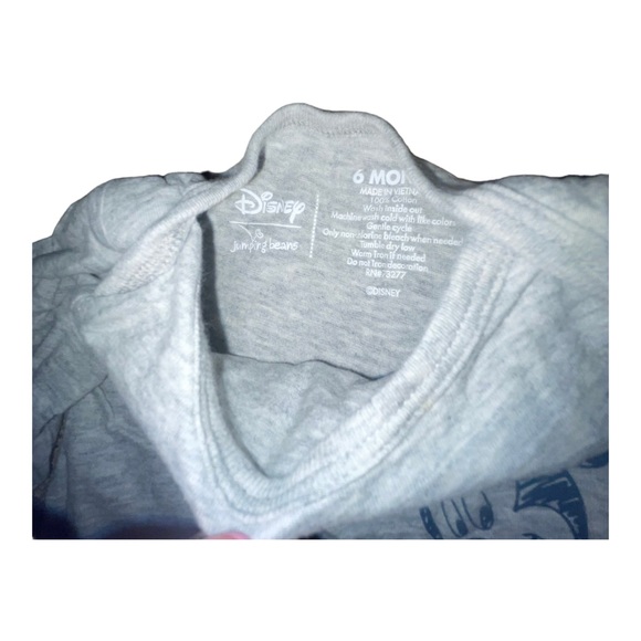 Disney Jumping Beans Baby Boys Size 6M gray blue baby Mickey Mouse bodysuit - Picture 2 of 2